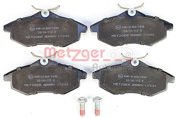 METZGER 1170163 Bremsbelagsatz, Scheibenbremse